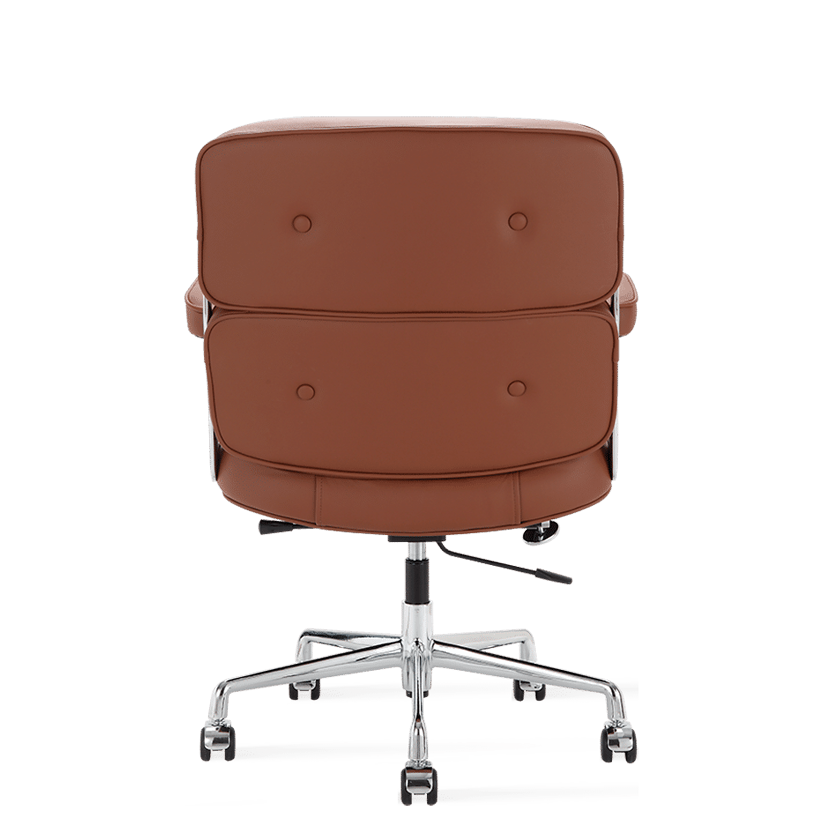 Medium Padded Leather Office ChairTan