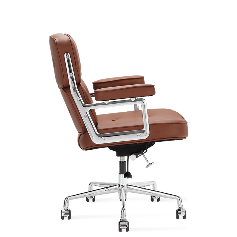 Medium Padded Leather Office ChairTan