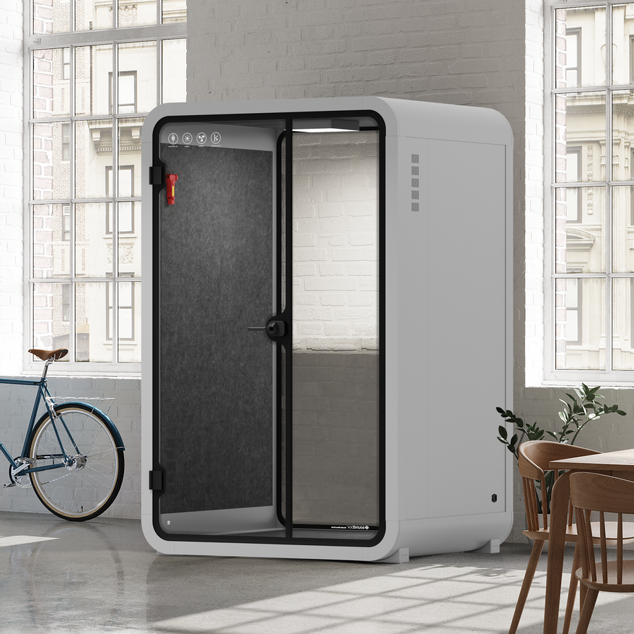 Toimistopuhelinosasto Quell - 2 henkilöäLight Grey / Dark Gray / No Furniture
