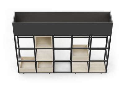 3-skuffers lav skap (Kopi) 