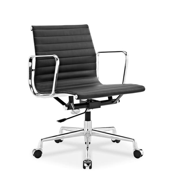 Medium Back Ribbed toimistotuoliBlack