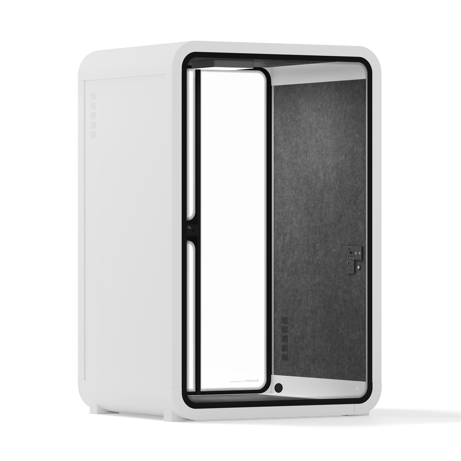 Toimistopuhelinosasto Quell - 2 henkilöäWhite / Dark Gray / No Furniture