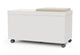 Moda Mobile Storage Cabinet on a white background, featuring a two-drawer one-door design with E0-grade particleboard, melamine finish, PVC edge banding, upholstered fabric door panel, smooth slide rails, damping hinges, ABS handles and nylon caster wheels; modern mobile office storage cabinet engineered for durable, flexible and space-efficient workspace organisation. 