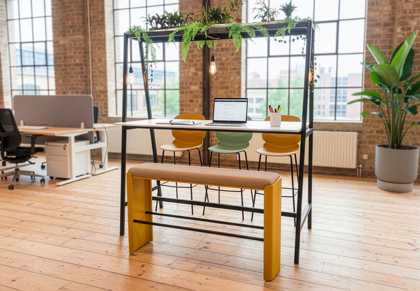 Banquette de comptoir Palma - 112 cm Café / Dijon