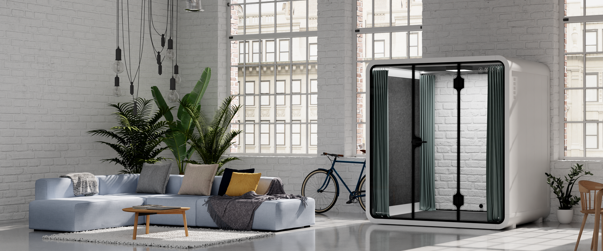 Bewegliches Stille-Büro