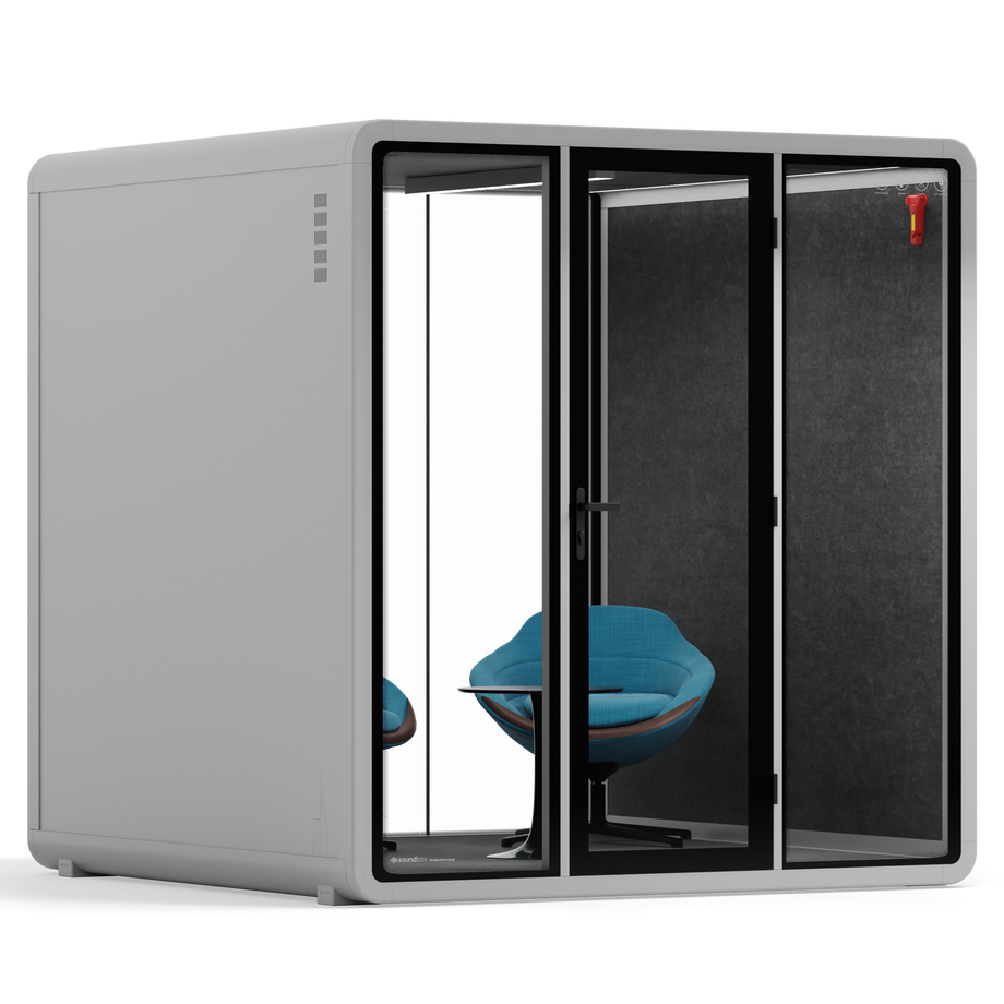 Quell+ - Mødeboks til 6 personerLight Grey / Dark Grey / Furniture Set 2
