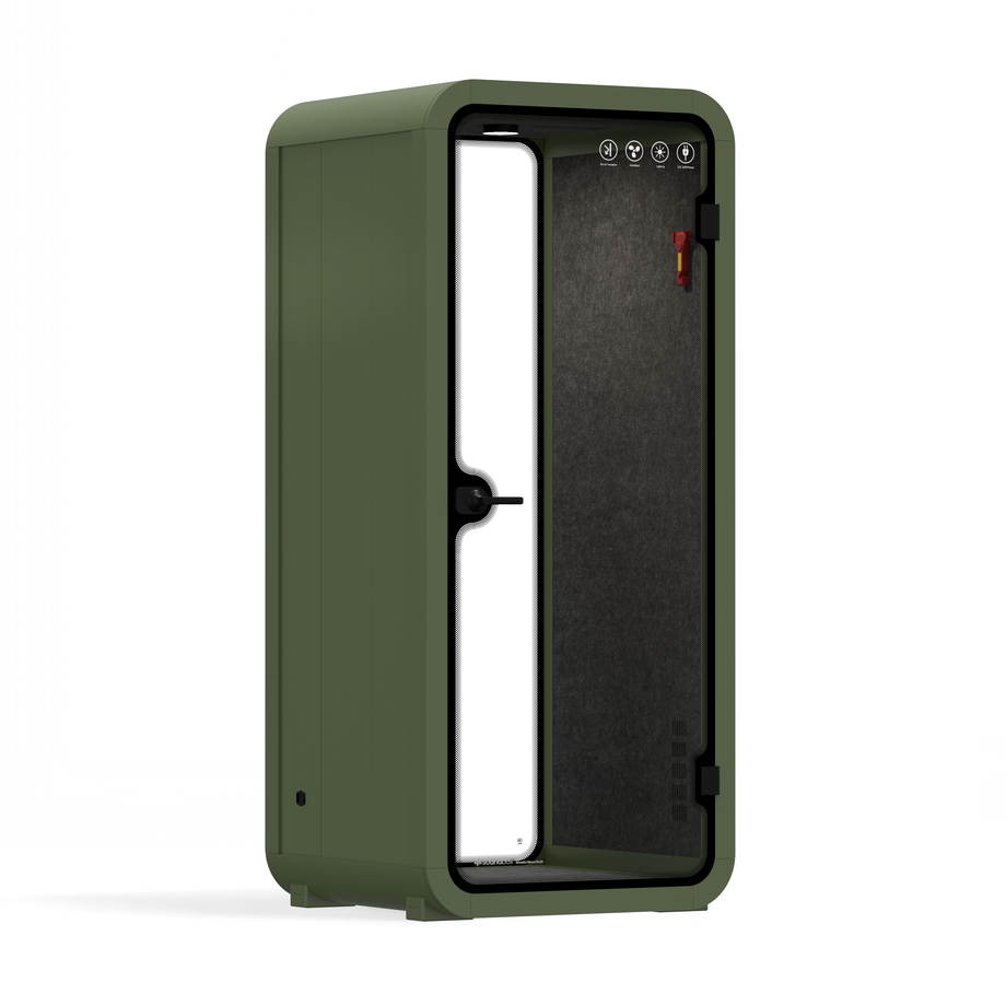 Office Pod Quell AcousticGreen / No Furniture / Dark Grey