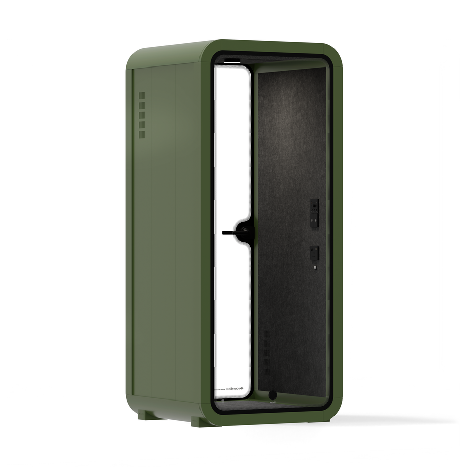Office Pod Quell AcousticGreen / No Furniture / Dark Grey