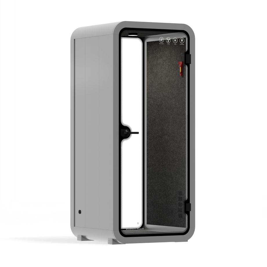 Office Pod Quell AcousticLight Grey / No Furniture / Dark Grey