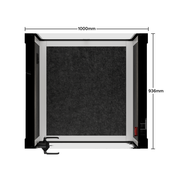 Office Pod Quell FlexWhite / Dark Grey / No Furniture