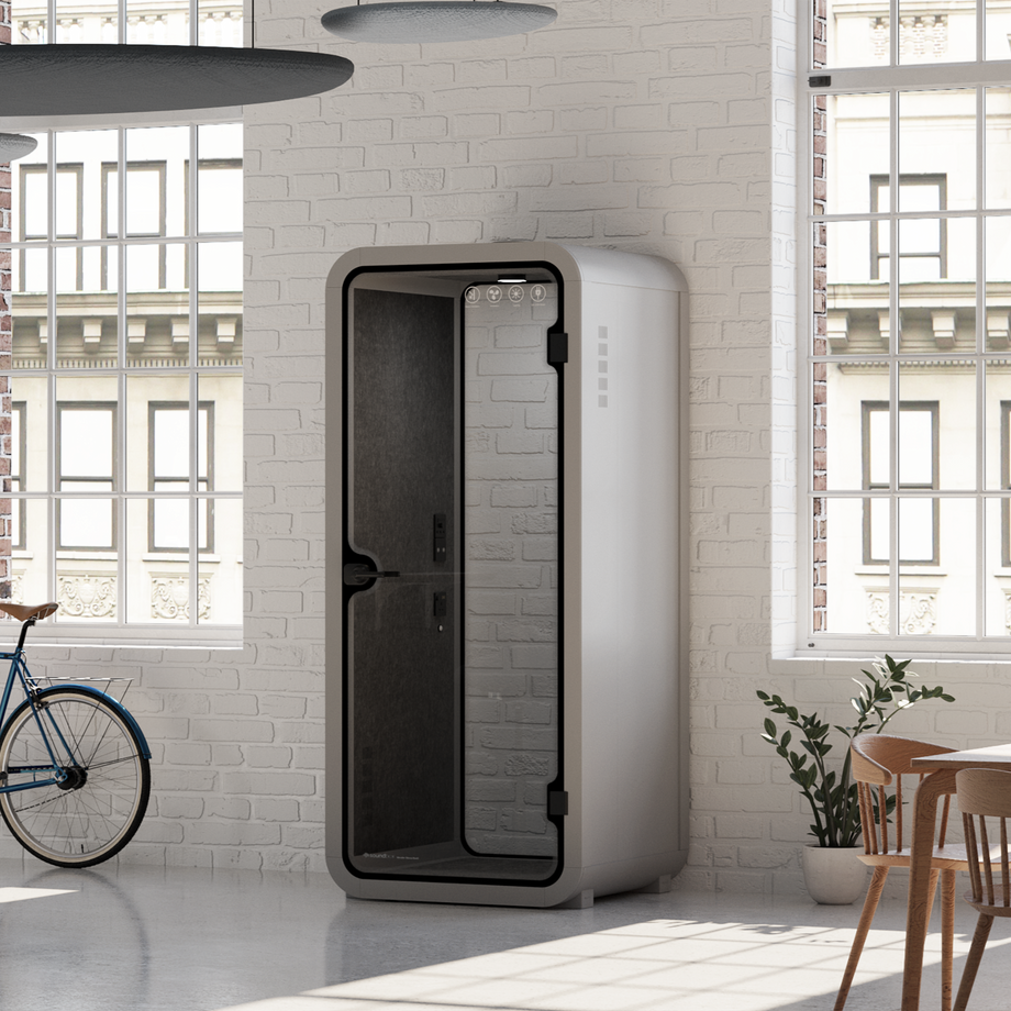 Office Pod Quell AcousticLight Grey / No Furniture / Dark Grey