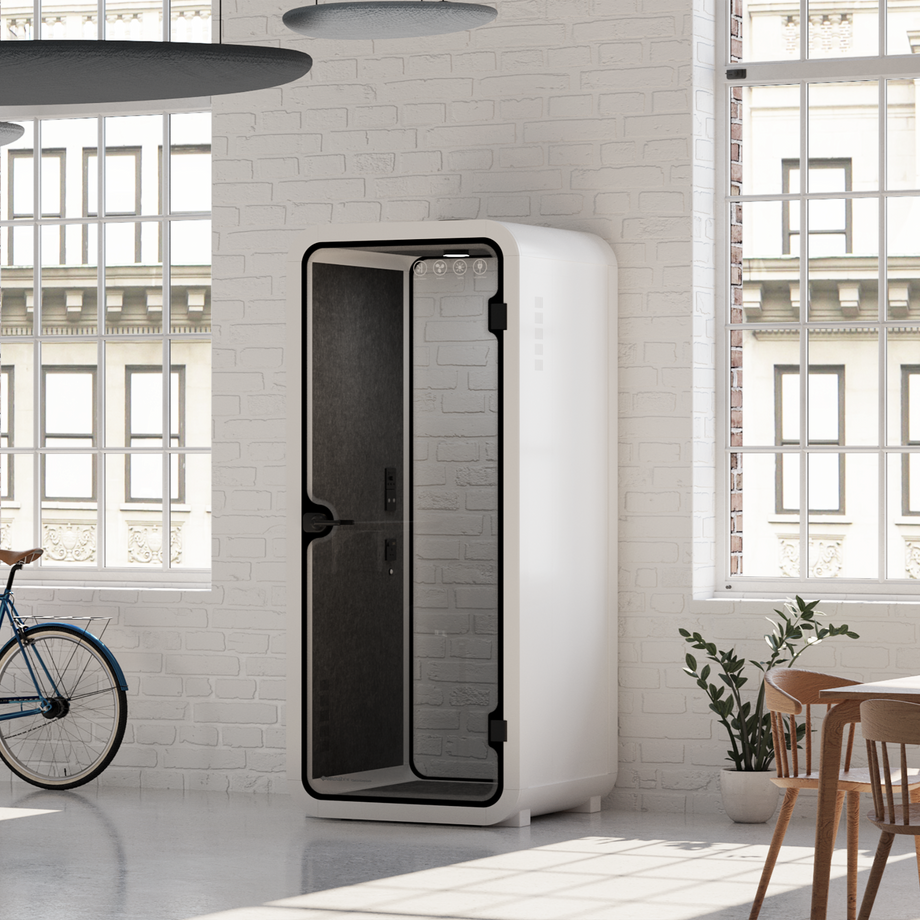 Office Pod Quell AcousticWhite / No Furniture / Dark Grey