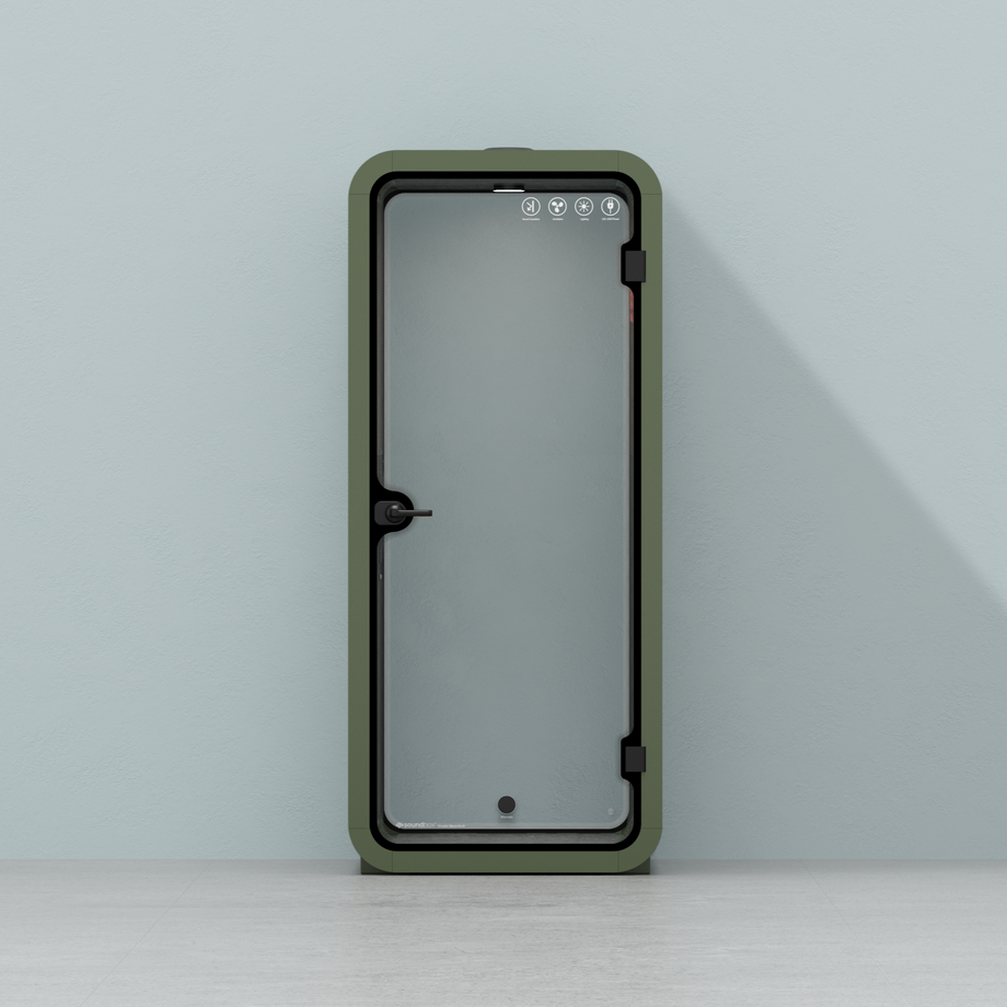 Office Pod Quell FlexGreen / Dark Grey / No Furniture
