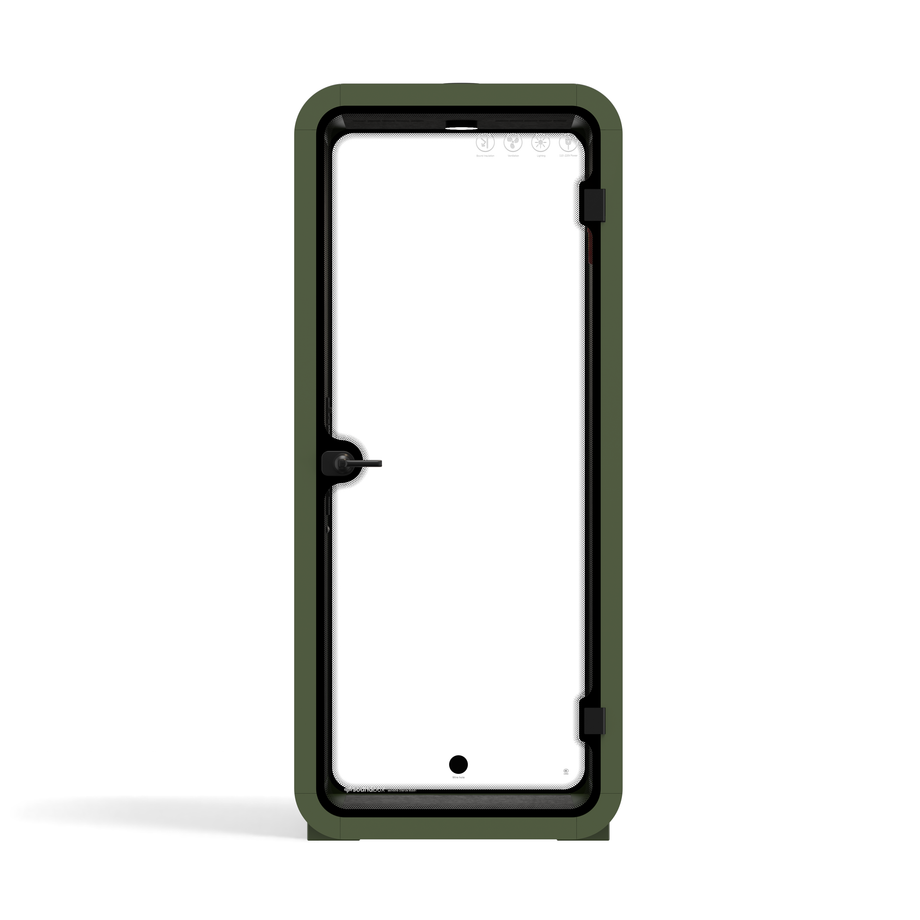Office Pod Quell FlexGreen / Dark Grey / No Furniture