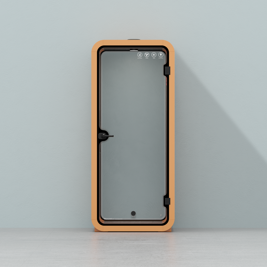 Office Pod Quell FlexOrange / Dark Grey / No Furniture