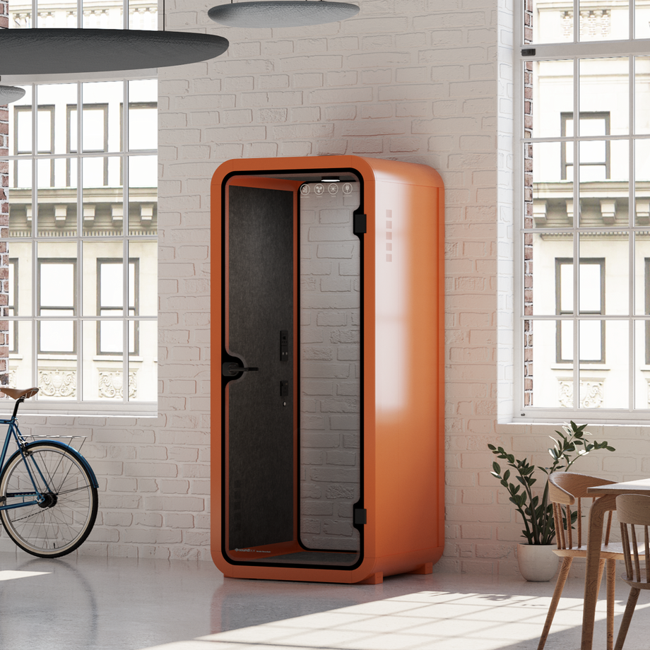 Office Pod Quell FlexOrange / Dark Grey / No Furniture