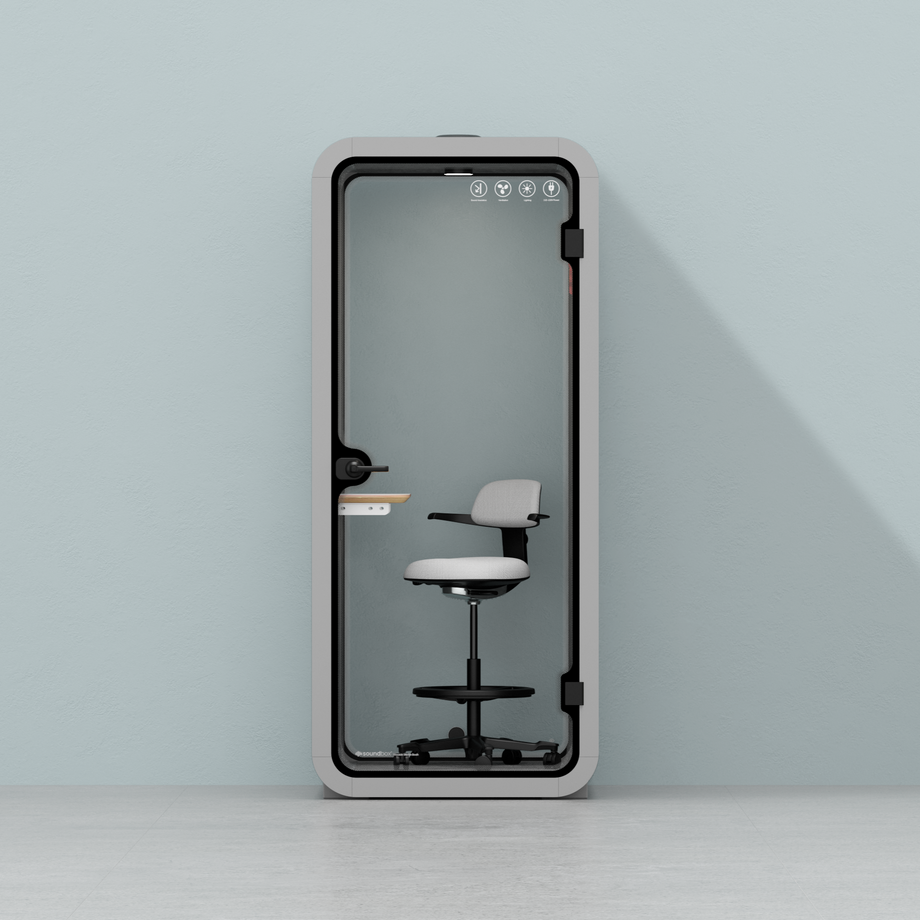 Office Pod Quell FlexLight Grey / Dark Grey / With Furniture