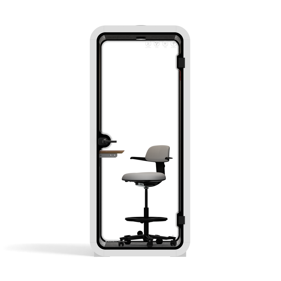 Office Pod Quell FlexWhite / Dark Grey / With Furniture
