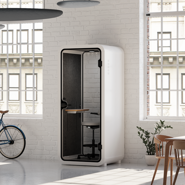 Office Pod Quell FlexWhite / Dark Grey / With Furniture