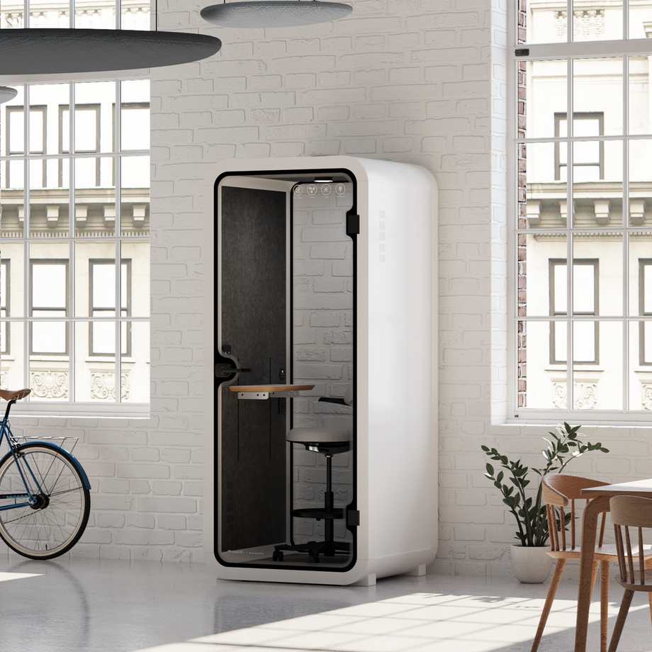 Office Pod Quell FlexWhite / Dark Grey / With Furniture