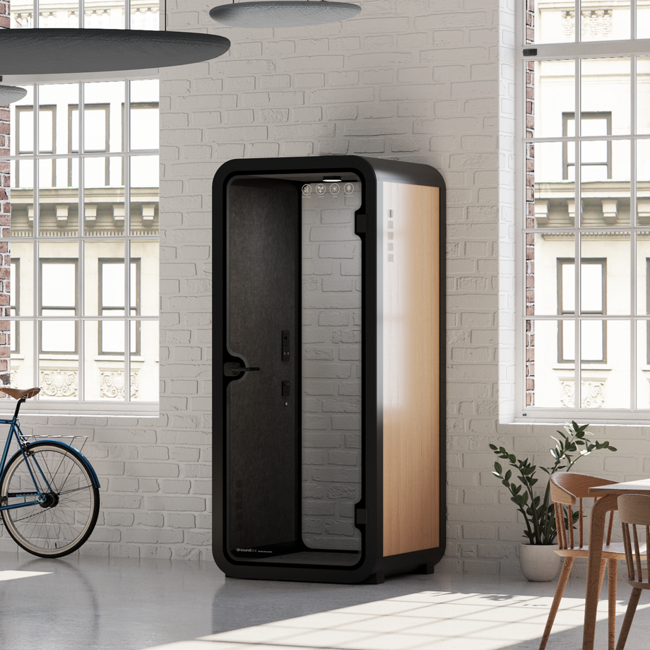 Office Pod Quell FlexWooden / Dark Grey / No Furniture