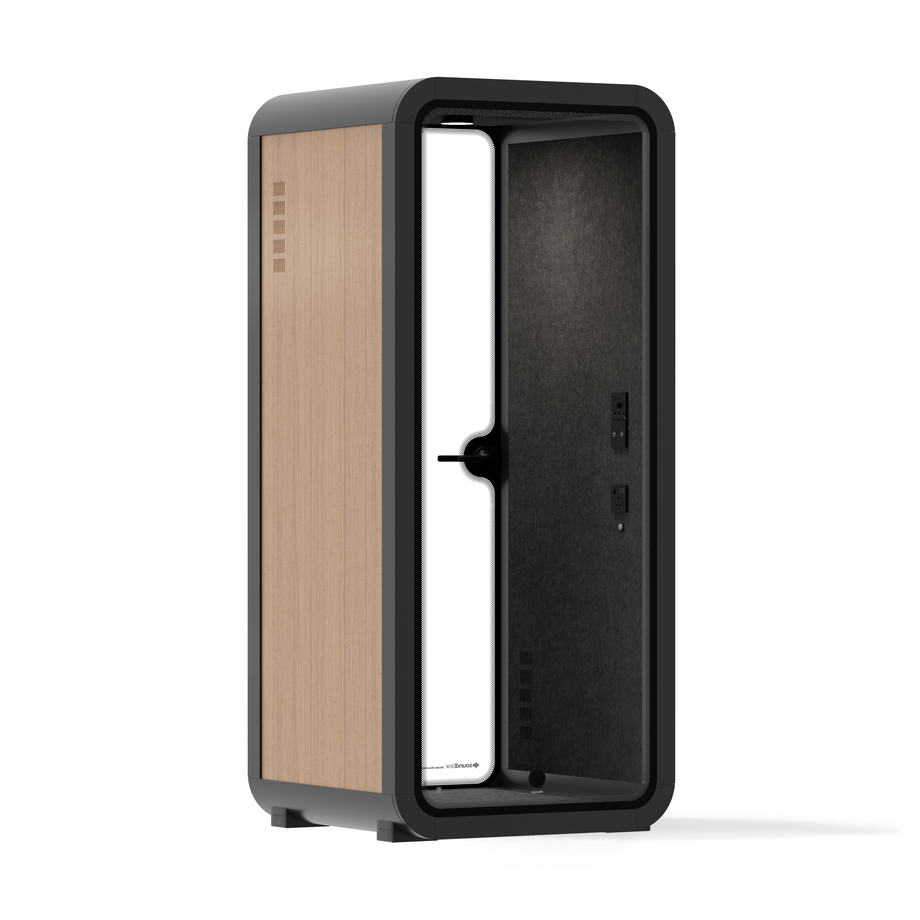 Office Pod Quell FlexWooden / Dark Grey / No Furniture