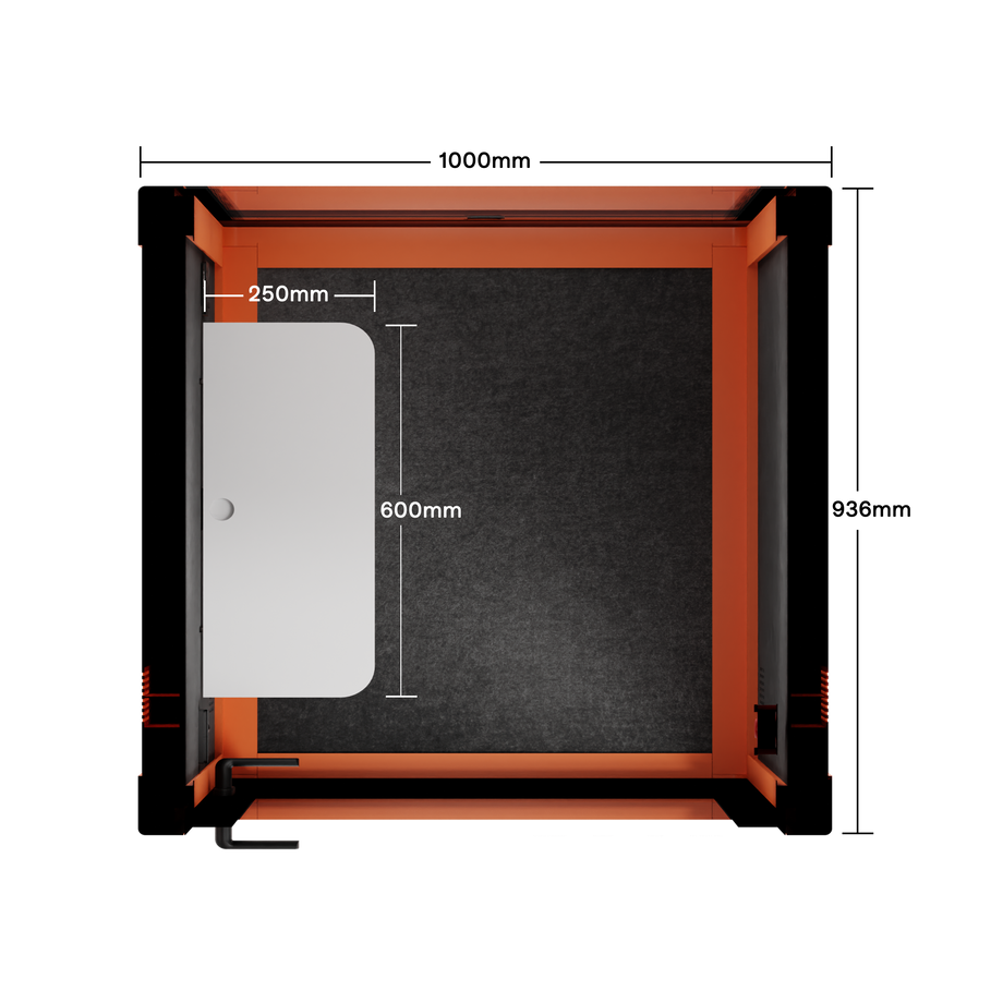 Quell - Flex - kollega - SoloOrange / Dark Grey / No Furniture