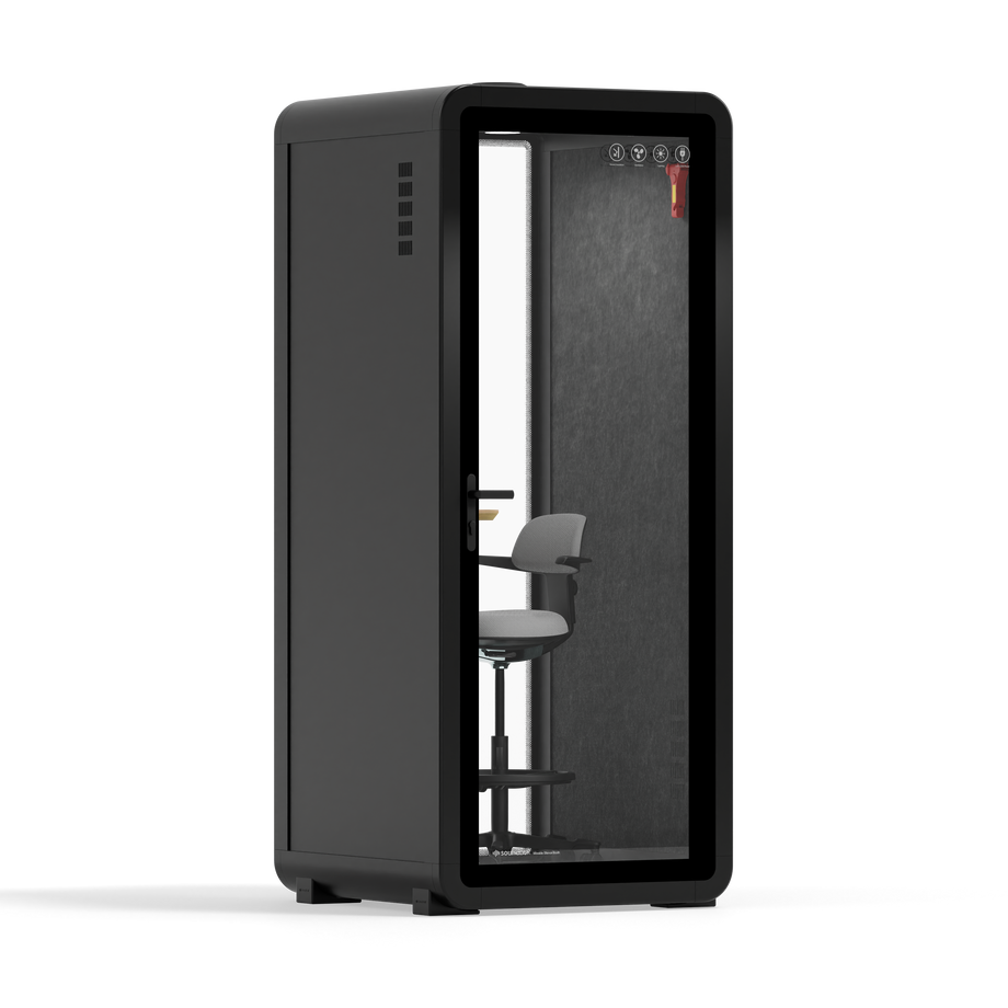 Quell - Flex - kollega - SoloBlack / Dark Grey / With Furniture