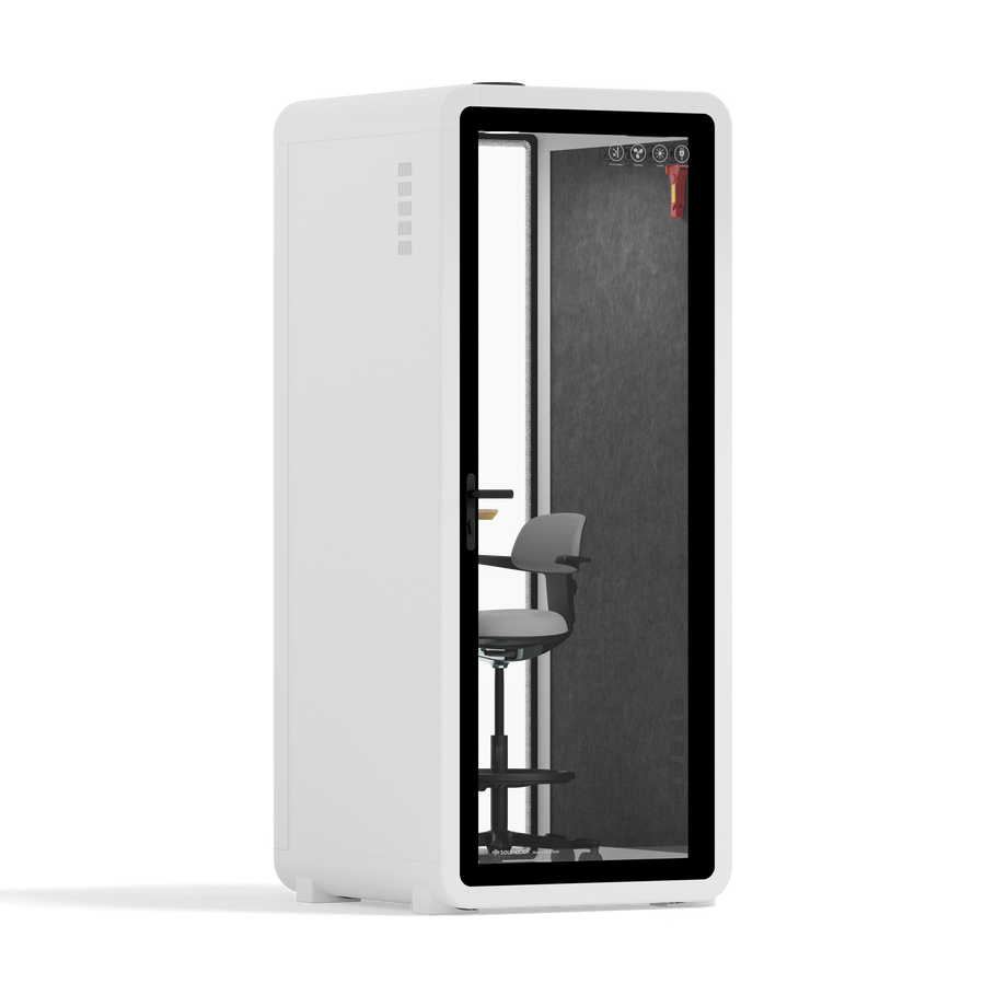 Quell - Flex - kollega - SoloWhite / Dark Grey / With Furniture