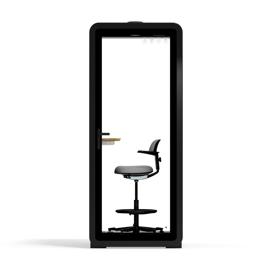Quell - Flex - kollega - SoloBlack / Dark Grey / With Furniture
