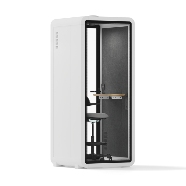 Quell - Flex - kollega - SoloWhite / Dark Grey / With Furniture