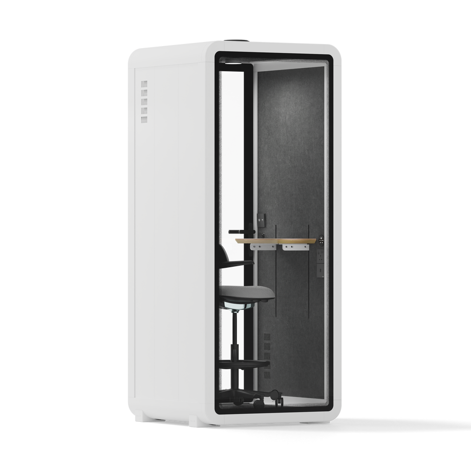Quell - Flex - kollega - SoloWhite / Dark Grey / With Furniture