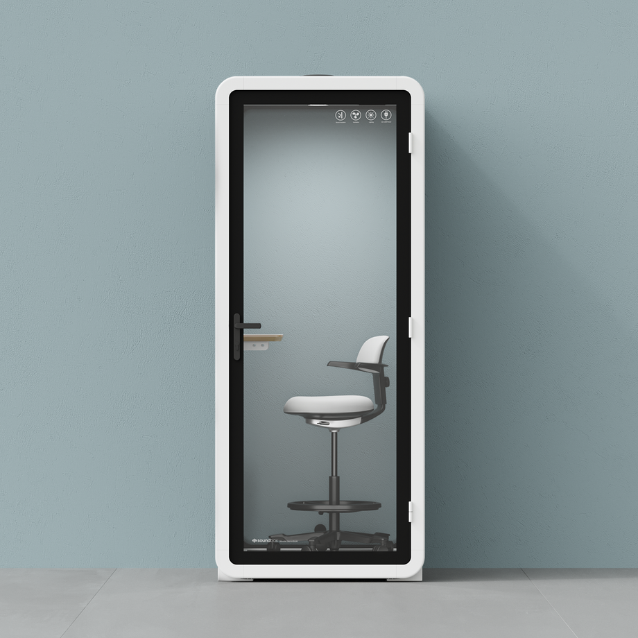 Quell - Flex - kollega - SoloWhite / Dark Grey / With Furniture