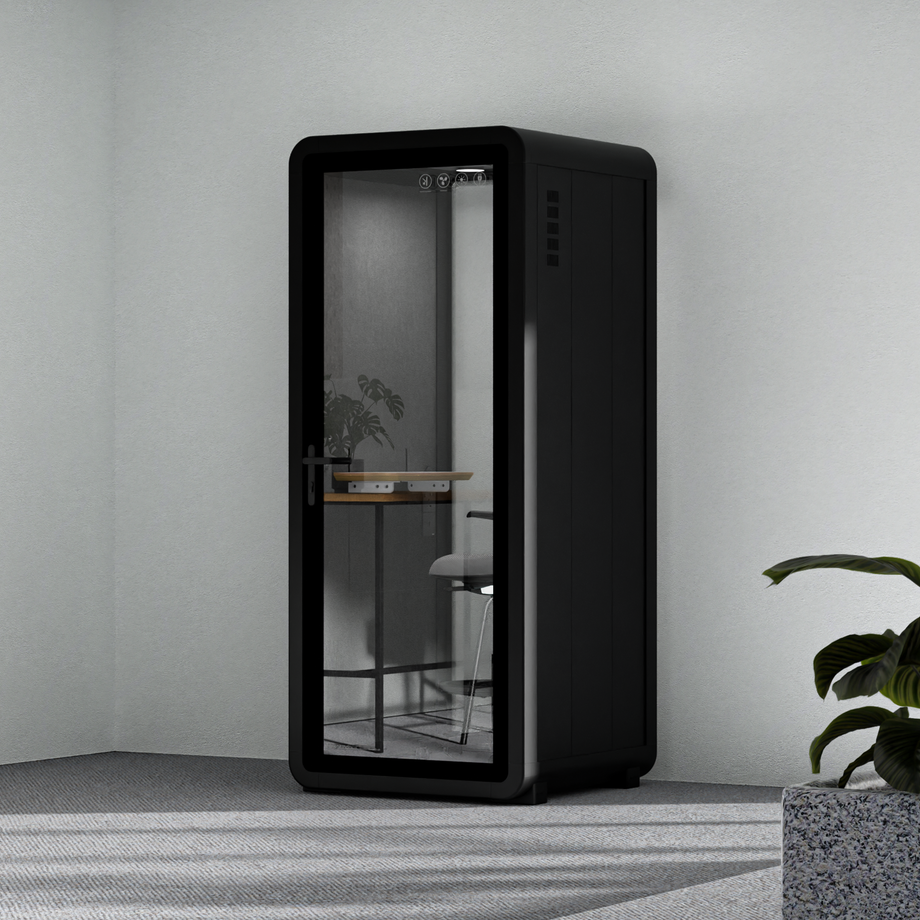 Quell - Flex - kollega - SoloBlack / Dark Grey / With Furniture