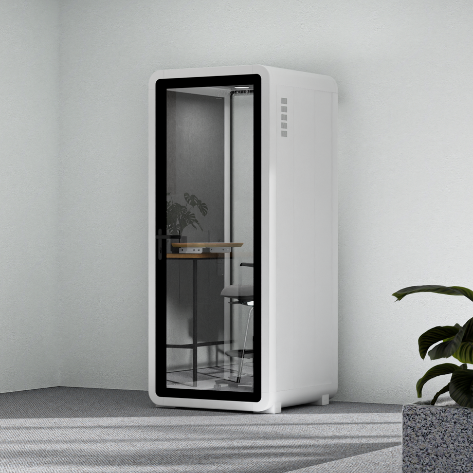 Quell - Flex - kollega - SoloWhite / Dark Grey / With Furniture