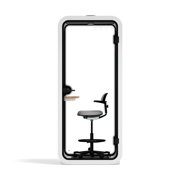 Cápsula Quell DoblarWhite / Dark Grey / With Furniture