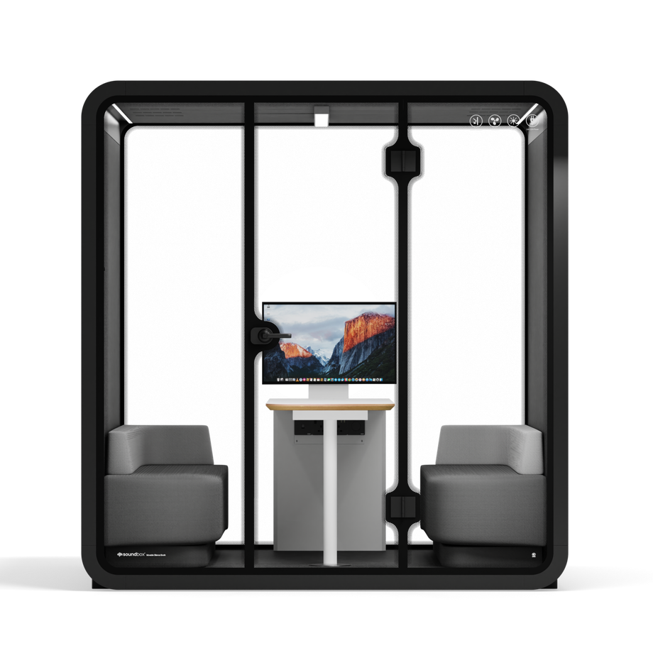 Mötesbås Quell - 6 personBlack / Dark Grey / Furniture Set 1