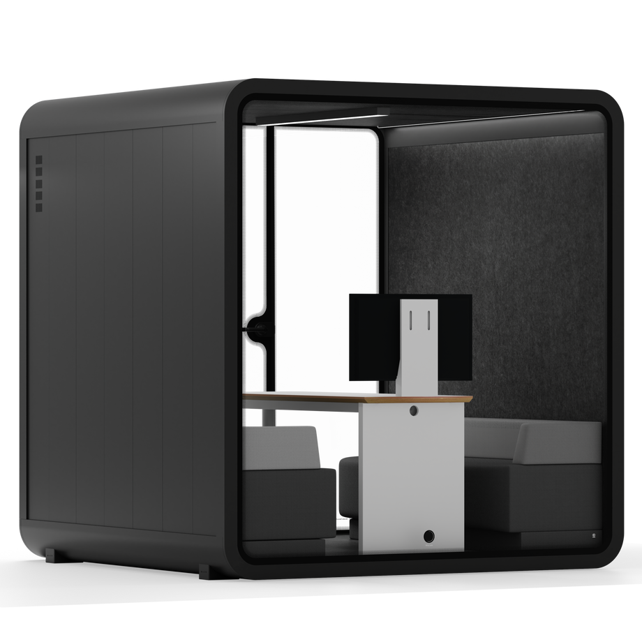 Mötesbås Quell - 6 personBlack / Dark Grey / Furniture Set 1
