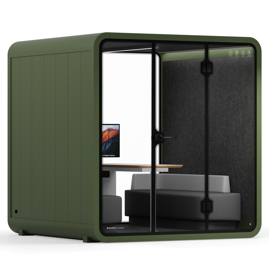 Mötesbås Quell - 6 personDark Green / Dark Grey / Furniture Set 1