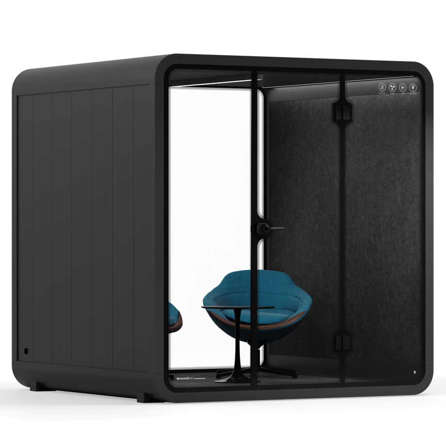 Mötesbås Quell - 6 personBlack / Dark Grey / Furniture Set 2