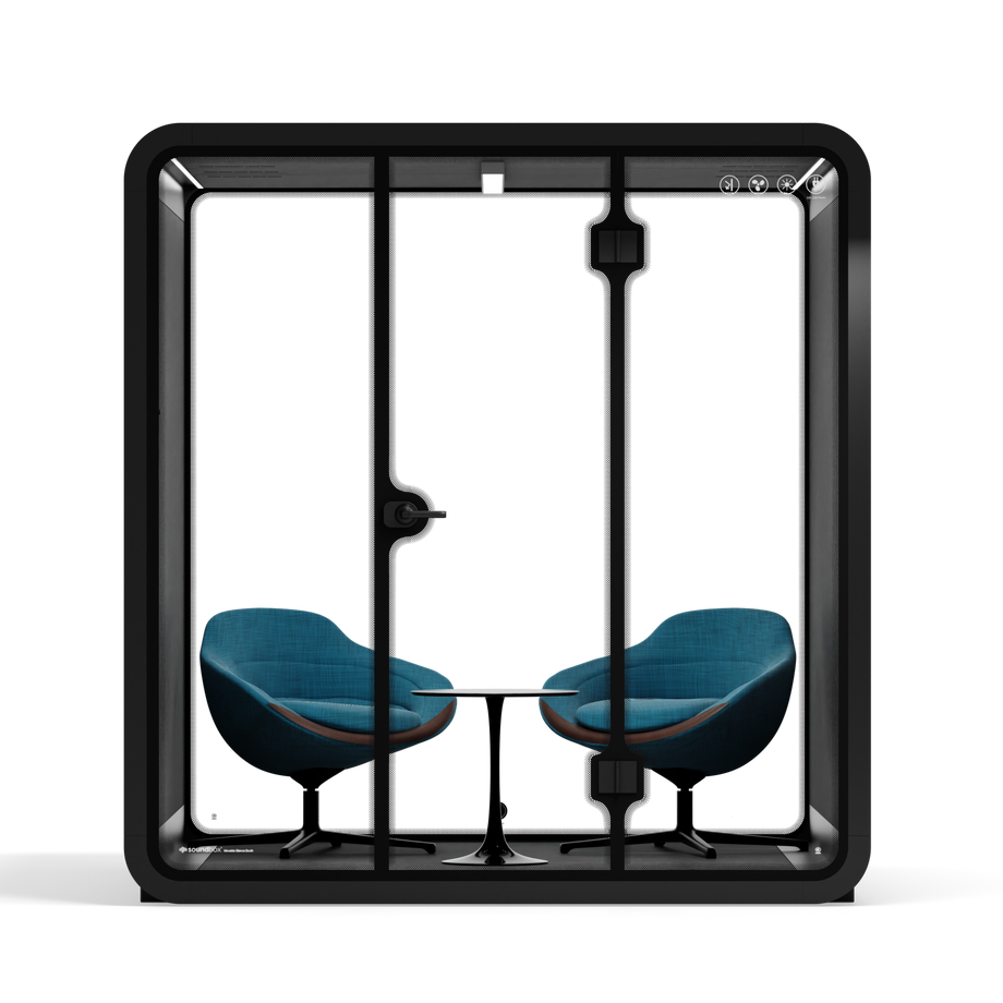 Mötesbås Quell - 6 personBlack / Dark Grey / Furniture Set 2