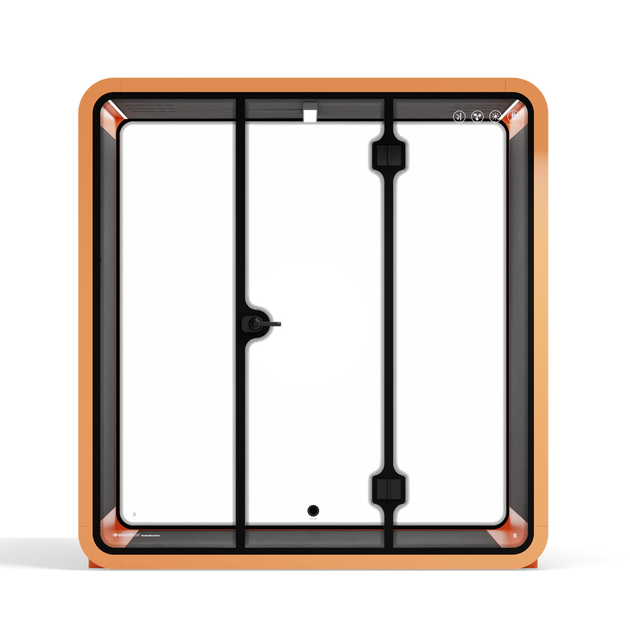 Mötesbås Quell - 6 personOrange / Dark Grey / No Furniture