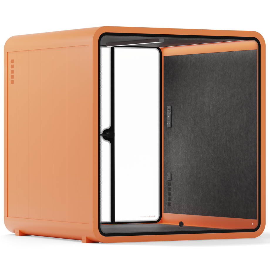 Mötesbås Quell - 6 personOrange / Dark Grey / No Furniture