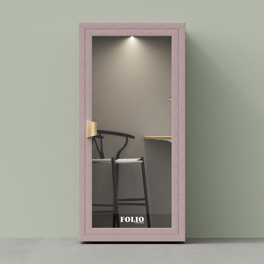 Office Phone Booth Folio - Stand UpFolio Blush / Furniture Set 2