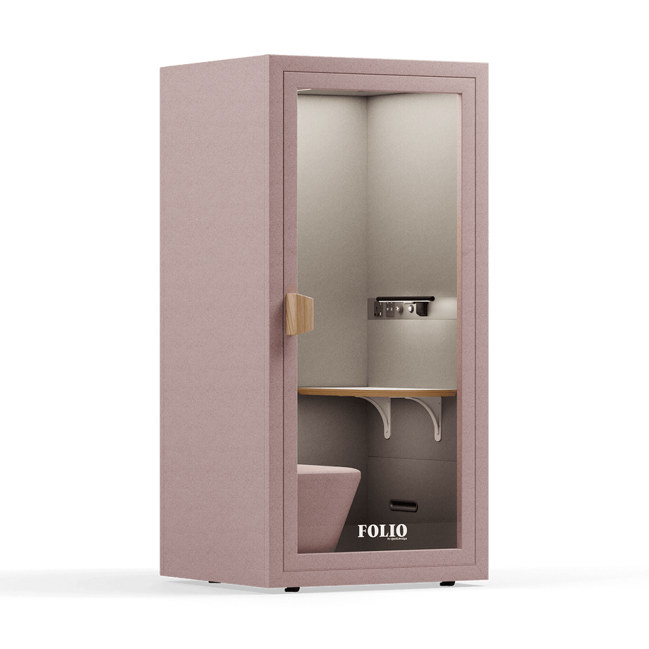 Kontors telefonbås folioFolio Blush