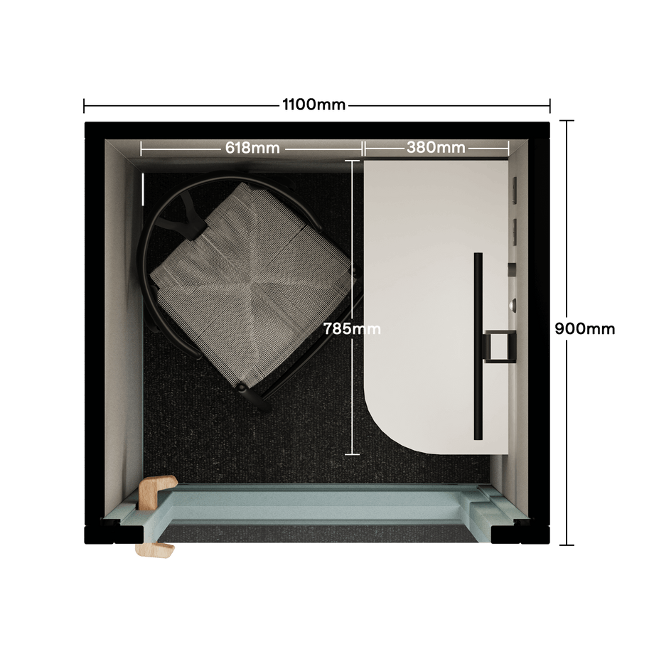 Office Phone Booth Folio - Stand UpFolio Dusty Teal / Furniture Set 2