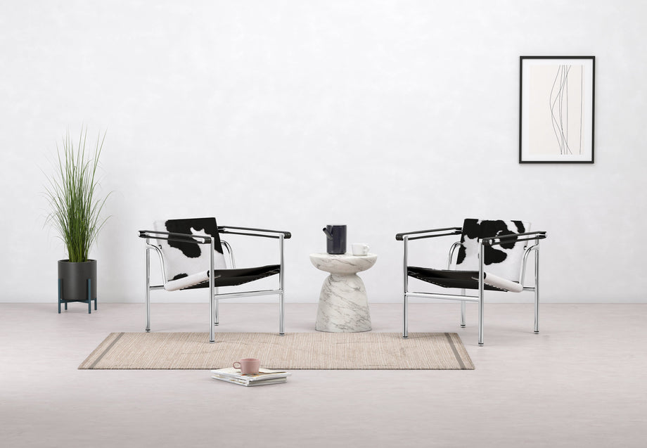 CorbusierBlack/White Cowhide