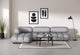 Bellini Sectional - Light Gray Velvet - Image 9