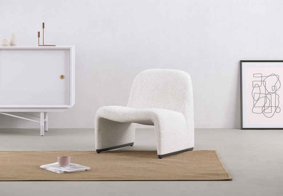 AlkyAlky - Alky Chair, White Boucle