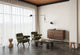 Jeanneret Lounge Chair - Olive Green Velvet - Image 8
